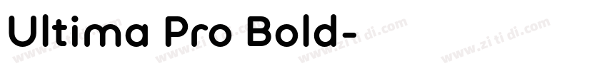 Ultima Pro Bold字体转换